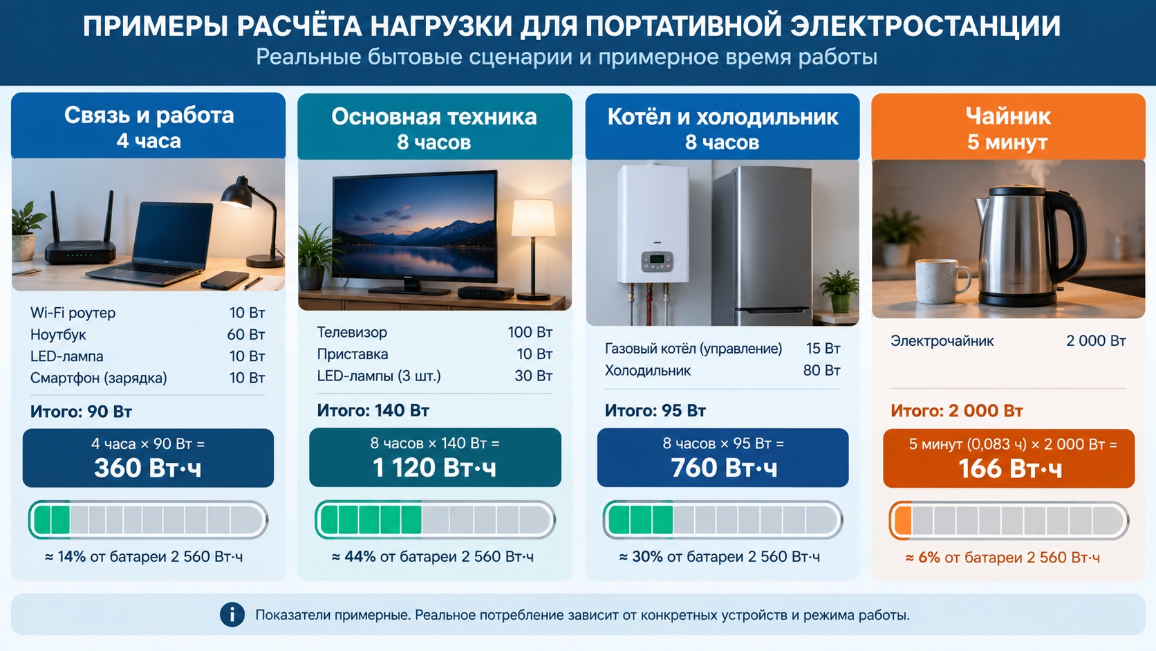 Примеры домашней нагрузки